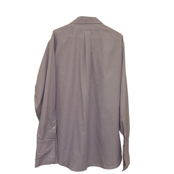 Brooks Brothers Mens Slim Fit Non-Iron Dress Shirt Size 17.5 Lavender Supima Cot - Picture 2 of 5